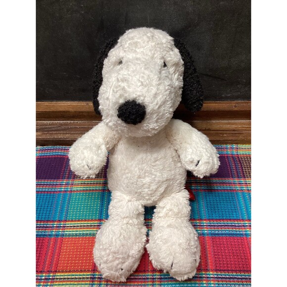 Snoopy Lambs & Ivy Plush Dog Plus Vintage Happy Birthday Ceramic Coffee Mug Pair - Picture 4 of 12